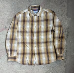 Vintage Levis orange tab plaid shirt